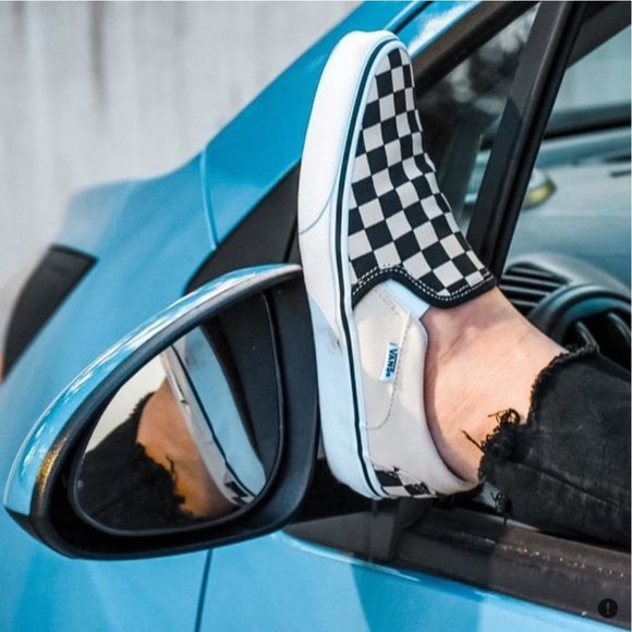 Vans Shoes - Vans Checkerboard Black and Off White Slip-On Shoe | Womens Size 7